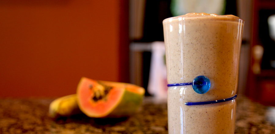 Thick Tropical Smoothie Recipe with Papaya